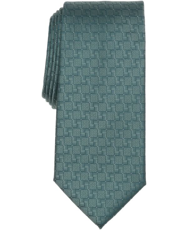 ペリーエリス メンズ アクセサリー ネクタイ Perry Ellis Portfolio Men's Draughton Geo-Pattern Classic Tie GREEN グリーン