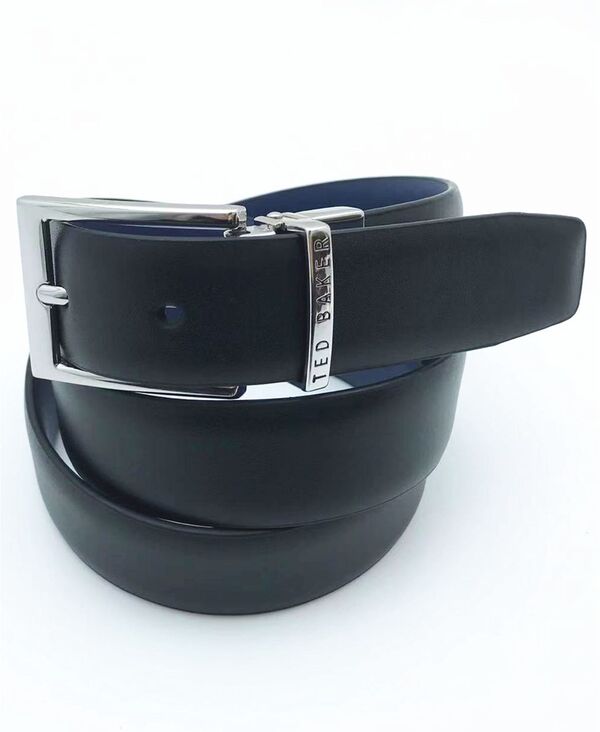 テッドベーカー メンズ 付属品 胴締め Ted Baker Men\u0027s Reversible Dress Belt Black/ Navy 黒いこと