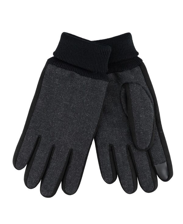 ケネスコール メンズ アクセサリー 手袋 Kenneth Cole Reaction Men's Herringbone Winter Gloves Black ブラック