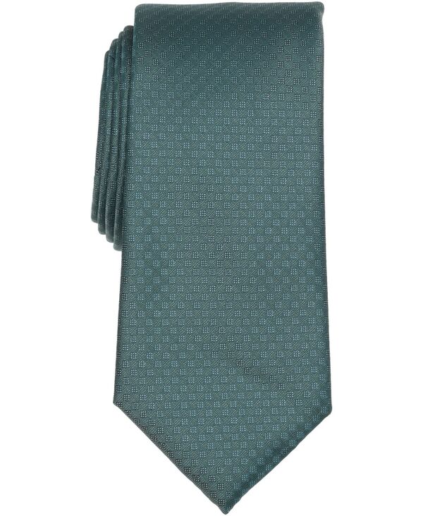 ペリーエリス メンズ 付属品 タイ ミニ Perry Ellis Portfolio Men\u0027s Emmett Mini Pattern Tie Green 緑であること バッグ・小物・ブランド雑貨-ネクタイ