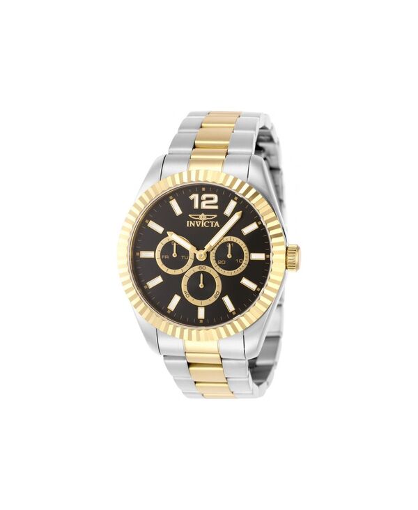 インビクタ メンズ アクセサリー 腕時計 Invicta Men's 49515 Specialty Quartz Chronograph Black Dial Watch Gold ゴールド