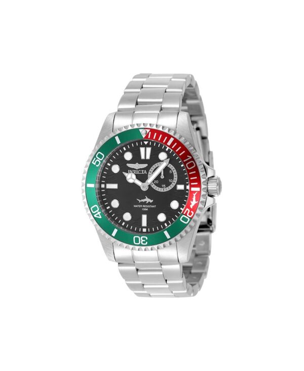 インビクタ メンズ アクセサリー 腕時計 Invicta Men's 49272 Pro Diver Quartz Multifunction Black Dial Watch Silver シルバー