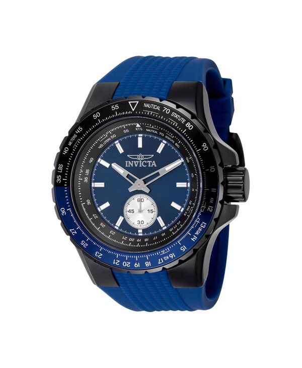 インビクタ メンズ アクセサリー 腕時計 Invicta Men's 49300 Aviator Quartz Multifunction Blue Dial Watch Blue ブルー