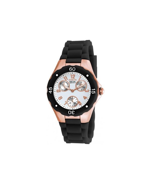 インビクタ レディース アクセサリー 腕時計 Invicta Women's 18799 Angel Quartz Chronograph White Dial Watch Black ブラック