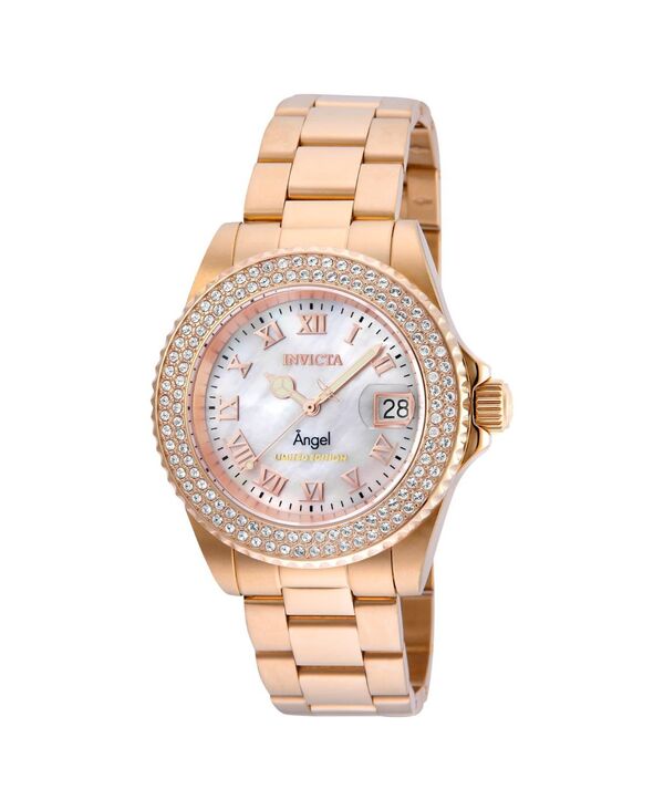 インビクタ レディース アクセサリー 腕時計 Invicta Women's 24615 Angel Quartz 3 Hand White Dial Watch Gold ゴールド 29,770円