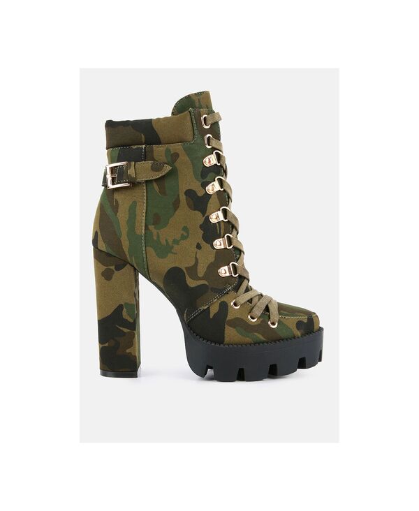 ロンドンラグ レディース シューズ ブーツ・レインブーツ アンクル ブーツ London Rag Womens Palmetto Snake Skin Ankle Boots Beige/khaki カーキ｜ReVida 店