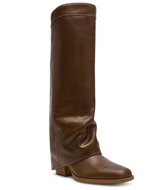 スティーブ マデン レディース シューズ ブーツ・レインブーツ Steve Madden Women's Winnick Regular Calf Cuffed Boots Olive Leather オリーブ