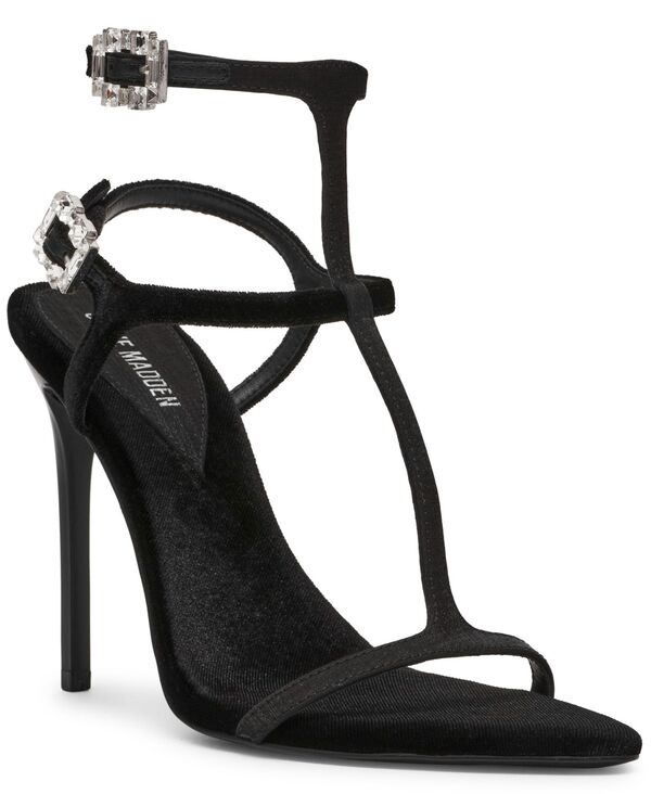 スティーブ マデン レディース シューズ サンダル ヒール Steve Madden Women's Salma T-Strap Stiletto High-Heel Dress Sandals Black Multi ブラック