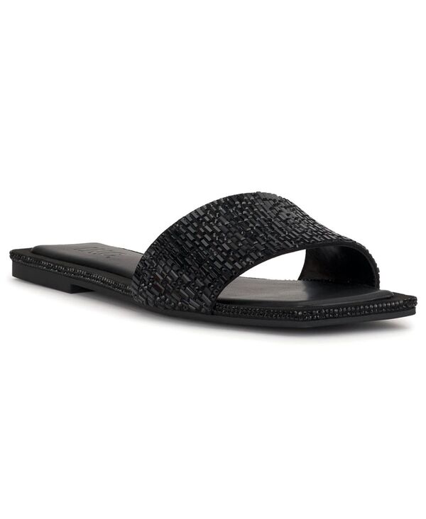 アイ.エヌ.シー インターナショナル コンセプト レディース シューズ サンダル I.N.C. International Concepts Women's Yamille Square Toe Flat Sandals Black ブラック