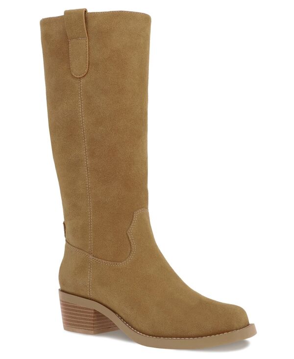 ミア レディース シューズ ブーツ・レインブーツ ヒール MIA Women's Duston Block Heel Western Boots Tan タン
