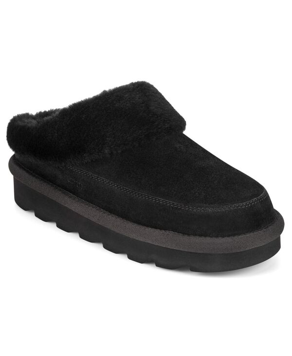 アース レディース シューズ サンダル プラットフォーム Earth Women's Cabera Cozy Platform Slip-On Mules Black Suede ブラック