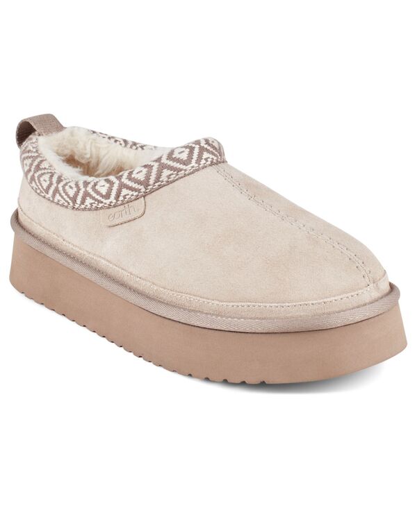 アース レディース シューズ サンダル プラットフォーム Earth Women's Fantel Cozy Platform Slip-On Mules Taupe Suede トープ