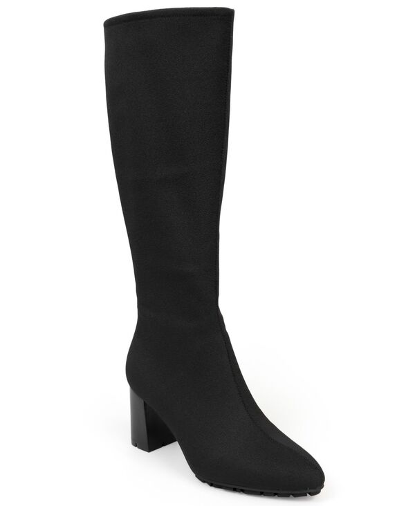 エアロソールズ レディース シューズ ブーツ・レインブーツ Aerosoles Women's Brynn Knee Boots Black Stretch ブラック