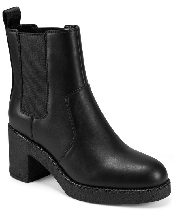 ダナ キャラン ニューヨーク州 レディース シューズ ブーツ・レインブーツ プルオーバー ブーツ 踵 DKNY Women\u0027s Teenie Block Heel Booties Black 黒いこと
