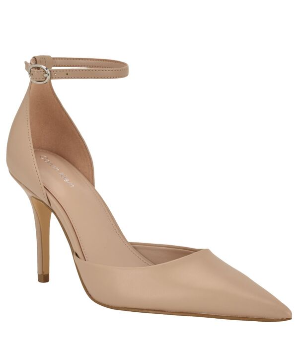 カルバンクライン レディース シューズ パンプス アンクル Calvin Klein Women's Olettia Ankle Strap Stiletto Pumps Light Natural