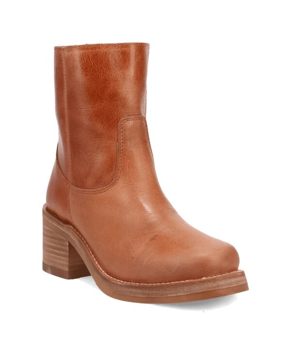 ディンゴ レディース シューズ ブーツ・レインブーツ レザー Dingo Women's Roxy Leather Bootie Tan タン|ReVida 店