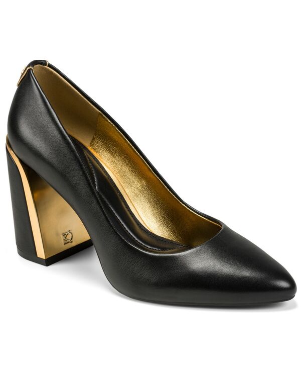 ダナ キャラン ニューヨーク州 レディース シューズ パンプス 踵 Donna Karan New York Women\u0027s Romina - High Block Heel Pumps Black 黒いこと