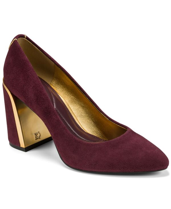 ダナ キャラン ニューヨーク州 レディース シューズ パンプス 踵 Donna Karan New York Women\u0027s Romina - High Block Heel Pumps Wine ぶどう酒