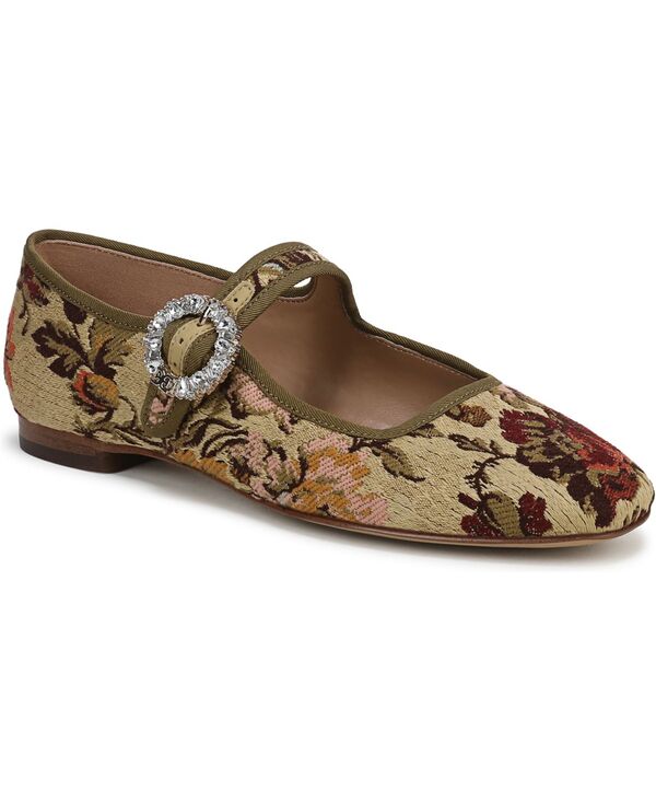 サムエデルマン レディース シューズ パンプス Sam Edelman Women's Michaela Glow Buckled Mary Jane Flats Harvest Bloom Fabric