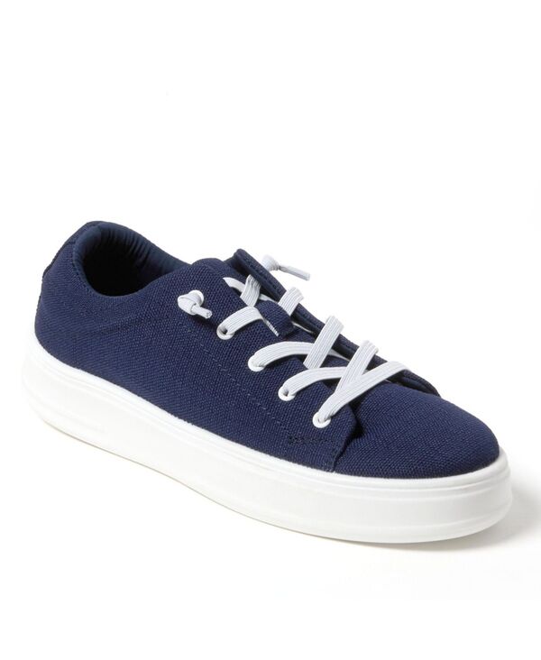 ディアフォームズ レディース シューズ スニーカー Dearfoams Women\u0027s Mabel Woven Slip On Sneaker Navy 米国海軍