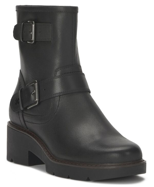 ラッキーブランド レディース シューズ ブーツ・レインブーツ Lucky Brand Women's Migyn Buckle Moto Lug Sole Booties Black Summer Haze ブラック