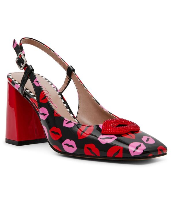 ベッツィジョンソン レディース シューズ パンプス ヒール Betsey Johnson Women's Ashhley Novelty Lips Slingback Block-Heel Pumps Multi Lips マルチカラー