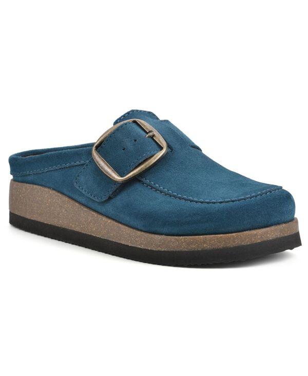 ホワイトマウンテン レディース シューズ サンダル White Mountain Women's Bueno Slip On Clogs Petro Blue ブルー