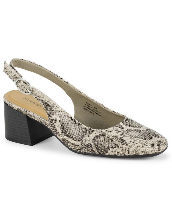 ベアトラップス レディース シューズ パンプス ヒール Baretraps Women's Ester Block Heel Slingback Pumps Taupe トープ
