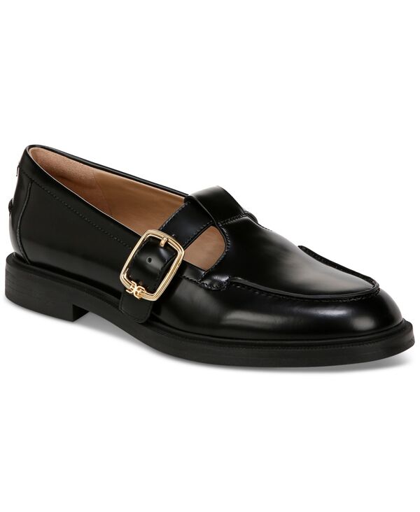 サムエデルマン レディース シューズ パンプス ローファー Sam Edelman Women's Elaina Loafers Black Leather ブラック
