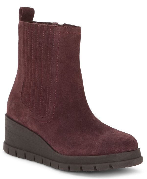 ラッキーブランド レディース シューズ ブーツ・レインブーツ Lucky Brand Women's Sondruh Gore Wedge Booties Winter Cherry Suede