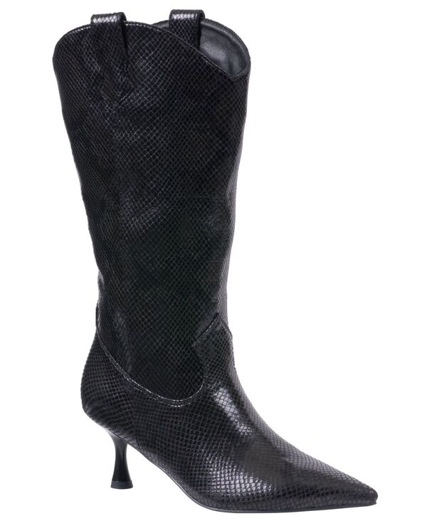 ジーシーシューズ レディース シューズ ブーツ・レインブーツ GC Shoes Women Thalia Pointed Toe Western Dress Boots Black ブラック