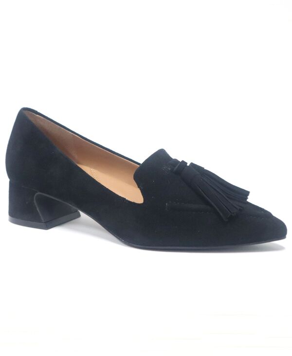 ジェントルソウルズ レディース シューズ パンプス Gentle Souls Women\u0027s Glova Tassle Pointy Toe Pumps Black Suede 黒いこと