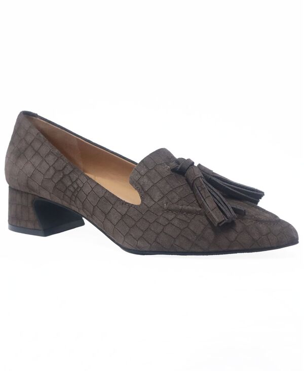ジェントルソウルズ レディース シューズ パンプス Gentle Souls Women\u0027s Glova Tassle Pointy Toe Pumps Chocolate Suede 黒茶