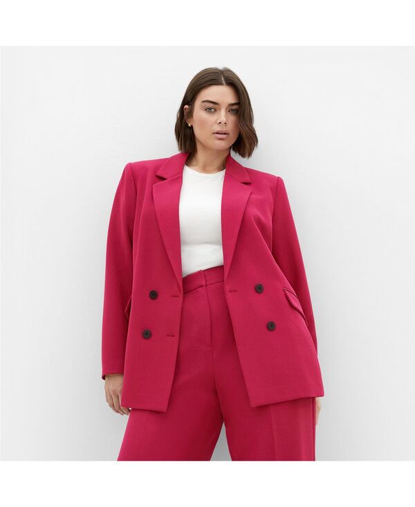 シティーシック レディース アウター ジャケット・ブルゾン ブレザー CITY CHIC Women's Oversized Alexis Blazer Deep rose
