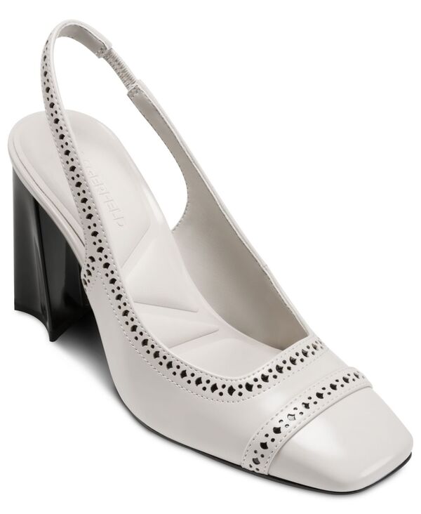 カール ラガーフェルド レディース シューズ パンプス ヒール KARL LAGERFELD PARIS Women's Siofra Square Toe Heels Natural｜ReVida 店
