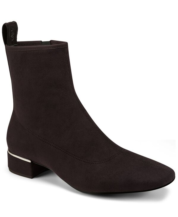 ダナ キャラン ニューヨーク州 レディース シューズ ブーツ・レインブーツ DKNY Women\u0027s Vaider Square Toe Booties Brown 赤銅色