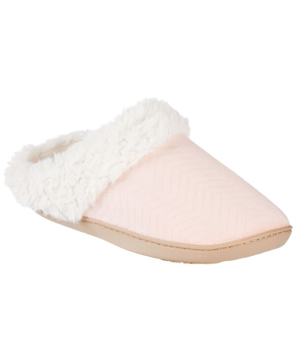 アイソトナー レディース シューズ サンダル キルティング Isotoner Signature Women Quilted Chevron Velour Slippers Evening Sand サンド