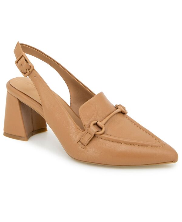 ジェントルソウルズ レディース シューズ パンプス なめし革 Gentle Souls Women\u0027s Dawson Pointed Toe Leather Slingback Pumps Camel Leather 駱駝