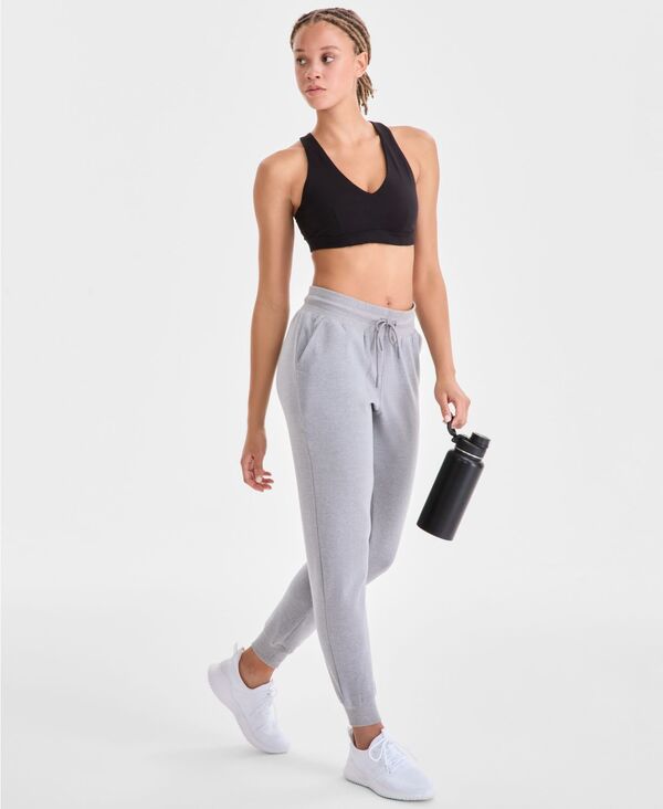 イデオロギー レディース ボトムス カジュアルパンツ ジョガーパンツ フリース ID Ideology Women Relaxed High-Rise Fleece Joggers Heather Grey グレー