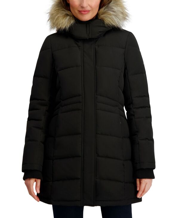 ナウティカ レディース アウター ジャケット・ブルゾン コート Nautica Women's Hooded Puffer Coat Black ブラック