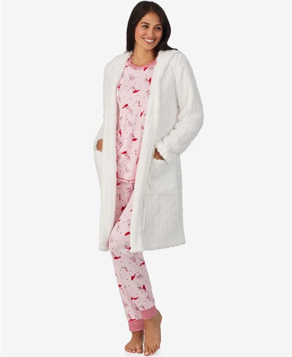クドルドッズ レディース アンダーウェア ナイトウェア セーター ニット Cuddl Duds Women ’ s 2-Piece Brushed Sweater Knit Long Sleeve Jogger Pajama Set Pk/novel