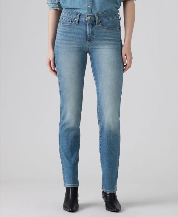 リーバイス レディース ボトムス デニムパンツ ジーンズ Levi's Women's 314 Shaping Straight Mid Rise Jeans Eternal Indigo Mid インディゴ