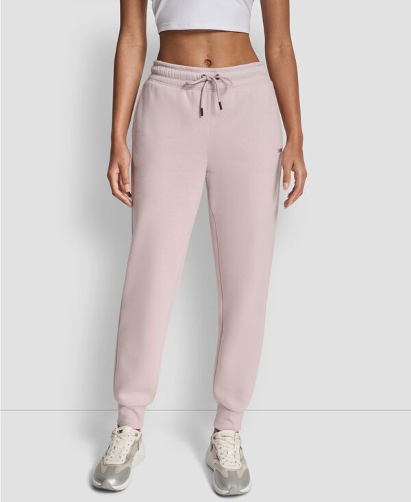 ダナ キャラン ニューヨーク レディース ボトムス カジュアルパンツ ロゴ DKNY Women's Rhinestone Logo Cuffed Jogger Allure