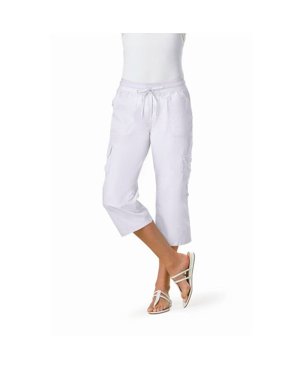ウーマン ウィズイン レディース ボトムス カジュアルパンツ キャップ Woman Within Women's Within Convertible Length Cargo Capri/Bermuda White ホワイト