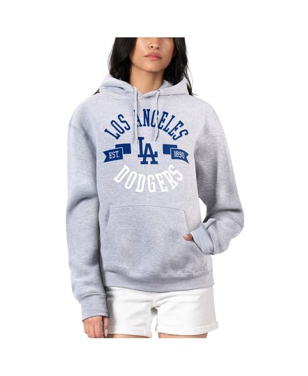 ジースリー フォーハー バイ カール バンクス レディース アウター パーカー・スウェット パーカー グラフィック G-III 4Her by Carl Banks Women's Heather Gray Los Angeles Dodgers City Graphic Pullover Hoodie Heather Gray グレー