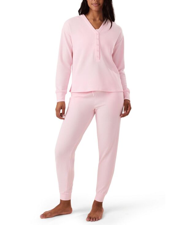 キンドリッド ブレイブリー レディース アンダーウェア ナイトウェア マタニティ Kindred Bravely Maternity Waffle Nursing Lounge Set Pink ピンク