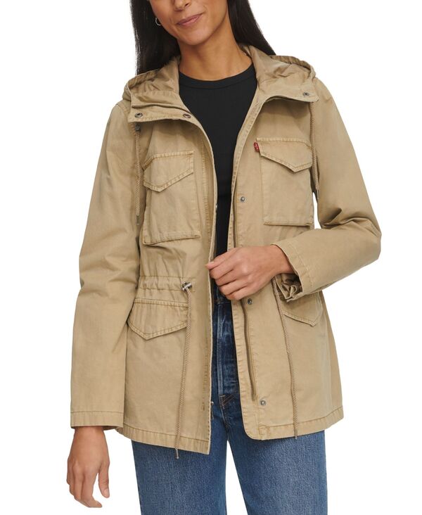 リーバイス レディース アウター ジャケット・ブルゾン コットン ジャケット Levi's Women's Lightweight Washed Cotton Military Jacket Safari｜ReVida 店