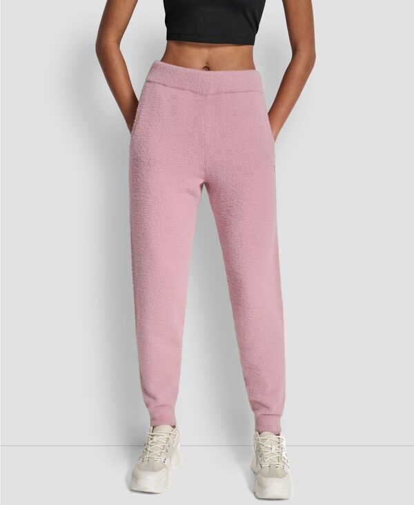 ダナ キャラン ニューヨーク レディース ボトムス カジュアルパンツ DKNY Women Feather Yarn Tonal Jogger Dusty Mauve