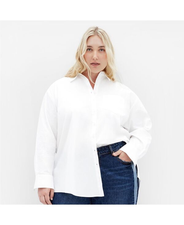 シティーシック レディース トップス シャツ CITY CHIC Women's Callie Shirt Ivory アイボリー
