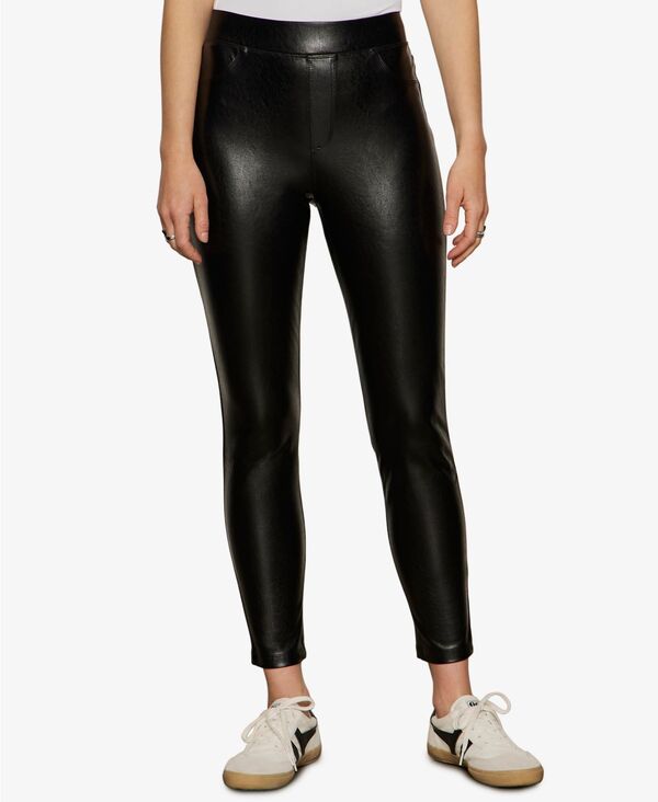 サンクチュアリー レディース ボトムス カジュアルパンツ レザー レギンス Sanctuary Women's Runway Faux-Leather Leggings Black ブラック｜ReVida 店